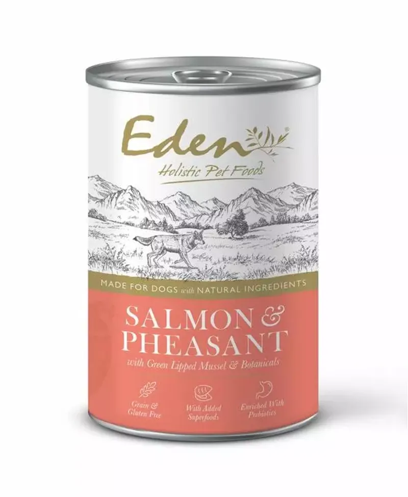 Eden Gourmet Wet Food for Dogs Salmon and Pheasant 400g